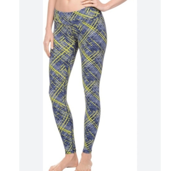 Danskin Blue Leggings Yoga Workout Pants - Picture 1 of 7